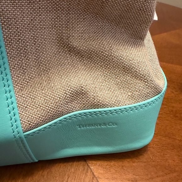Tiffany & Co. Tote Bag in Aqua and Beige - Picture 3 of 10